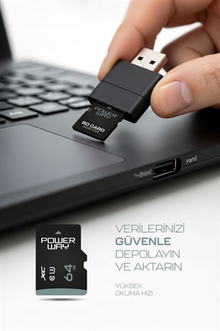 Profesyonel Elite 64 GB Hafıza Kartı Class 10 U3 XC SD Kart Yüksek 4K Kayıt Uyumlu