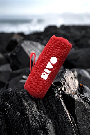 Rivo Siyah Taşınabilir Bluetooth Kablosuz Hoparlör 12 Saat Oynatma Çoklu Bağlantı