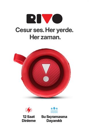 Rivo Siyah Taşınabilir Bluetooth Kablosuz Hoparlör 12 Saat Oynatma Çoklu Bağlantı