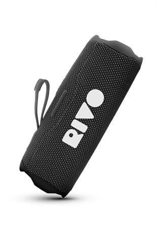 Rivo Siyah Taşınabilir Bluetooth Kablosuz Hoparlör 12 Saat Oynatma Çoklu Bağlantı