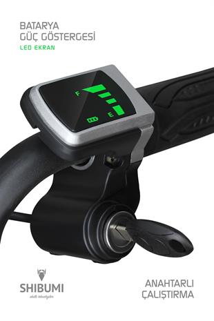 Shibumi Elektrikli Drift Scooter 350 Watt 3 Tekerlekli Kaykay Mavi Turuncu