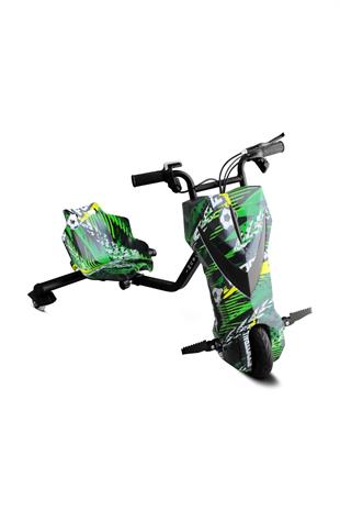 Shibumi Elektrikli Drift Scooter 350 Watt 3 Tekerlekli Kaykay Yeşil Siyah