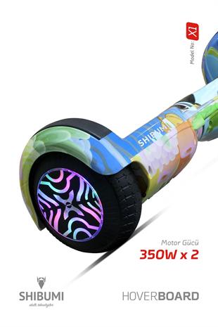 Shibumi Elektrikli Kaykay Hoverboard 350 Watt Turkuaz Garantili Lityum Pil