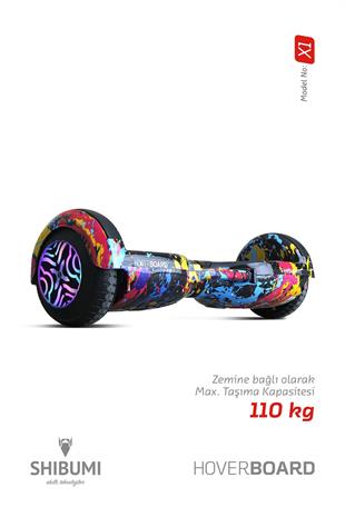 Shibumi Elektrikli Kaykay Hoverboard 350 Watt Mavi Kırmızı Garantili Lityum Pil