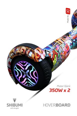 Shibumi Elektrikli Kaykay Hoverboard 350 Watt Grafiti Garantili Lityum Pil