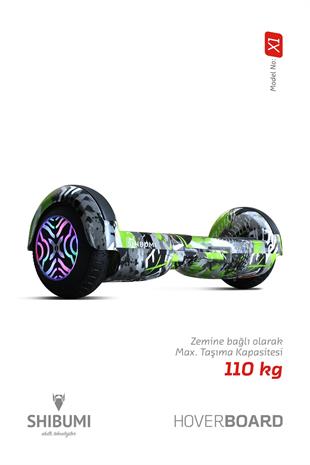 Shibumi Elektrikli Kaykay Hoverboard 350 Watt Yeşil Garantili Lityum Pil