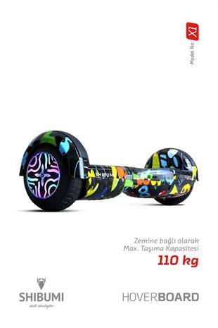 Shibumi Elektrikli Kaykay Hoverboard 350 Watt Siyah Garantili Lityum Pil