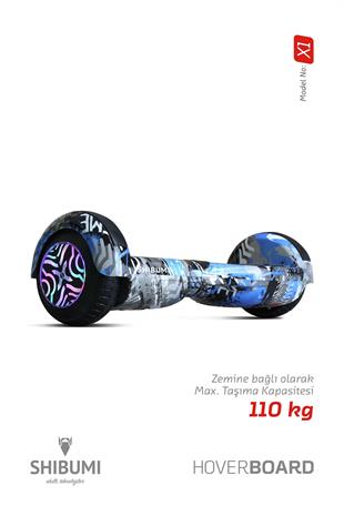 Shibumi Elektrikli Kaykay Hoverboard 350 Watt Mavi Garantili Lityum Pil