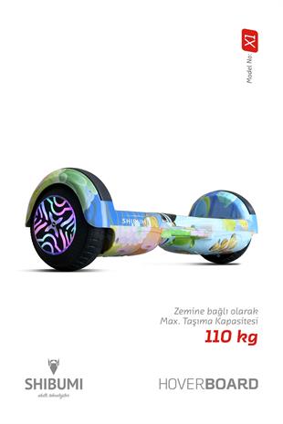 Shibumi Elektrikli Kaykay Hoverboard 350 Watt Turkuaz Garantili Lityum Pil