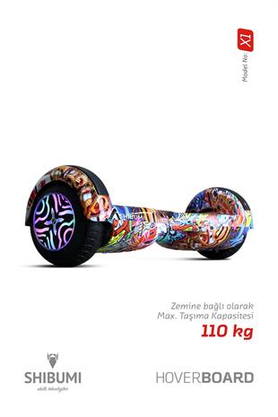 Shibumi Elektrikli Kaykay Hoverboard 350 Watt Grafiti Garantili Lityum Pil