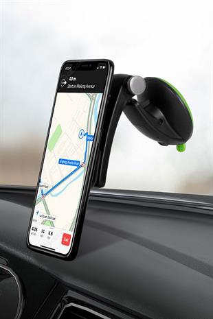 Powerway TT17 Araç İçi Oynar Başlıklı Mıknatıslı Vantuslu Telefon Tutucu