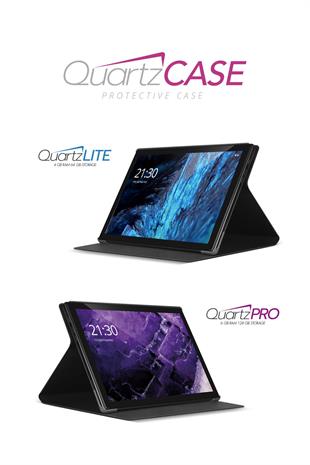 Vorcom QuartzPro QuartzLite Tablet Kılıfı Katlanabilir Standlı 360 Ön Arka Tam Koruma