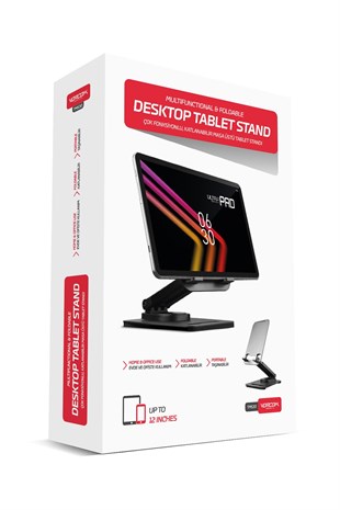 Vorcom TMS30 4 Eksenli 360 Derece Açılı Tüm Tablet ve Telefonla Uyumlu Ayaklı Stand