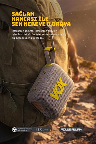 Vox Usb Hafıza Kartı Aux  Led Işıklı Bluetooth Hoparlör Hi-Fi Ses Bombası