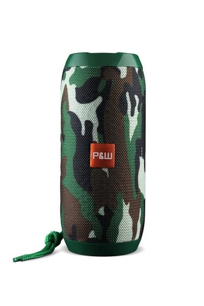 Powerway WRX01 Kamuflaj SD Kart Aux Usb Girişli Kablosuz FM Radyo Bluetooh Hoparlör