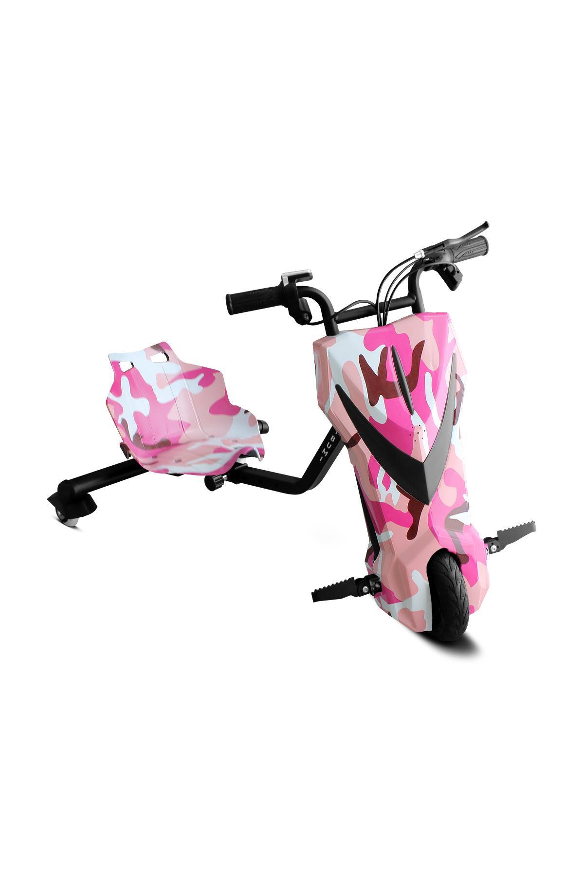 Shibumi Elektrikli Drift Scooter 350 Watt 3 Tekerlekli Kaykay Pembe