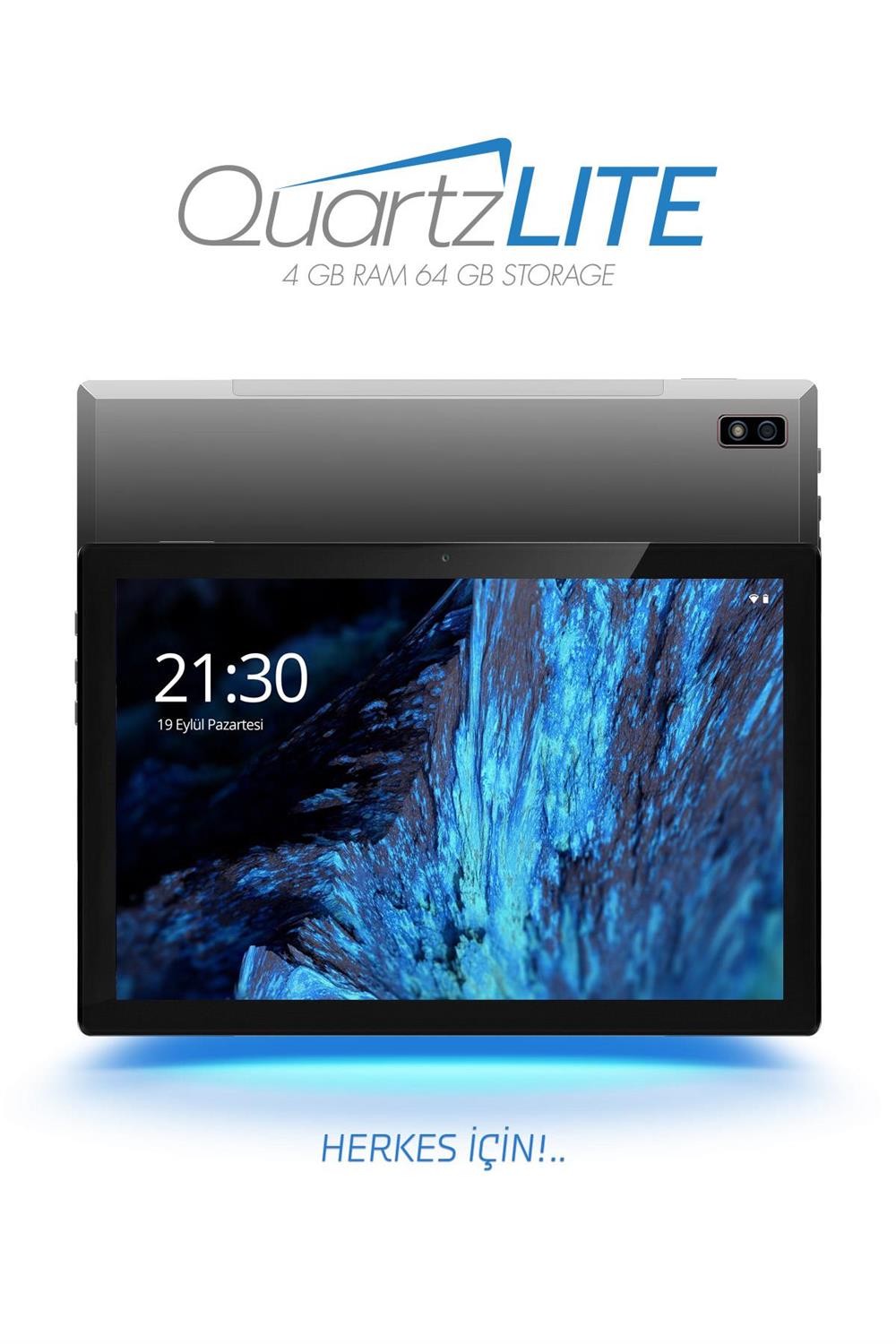 Vorcom 10.1 Inc 4GB Ram 64GB Hafıza IPS Ekran 8 Çekirdek İşlemcili QuartzLITE Tablet