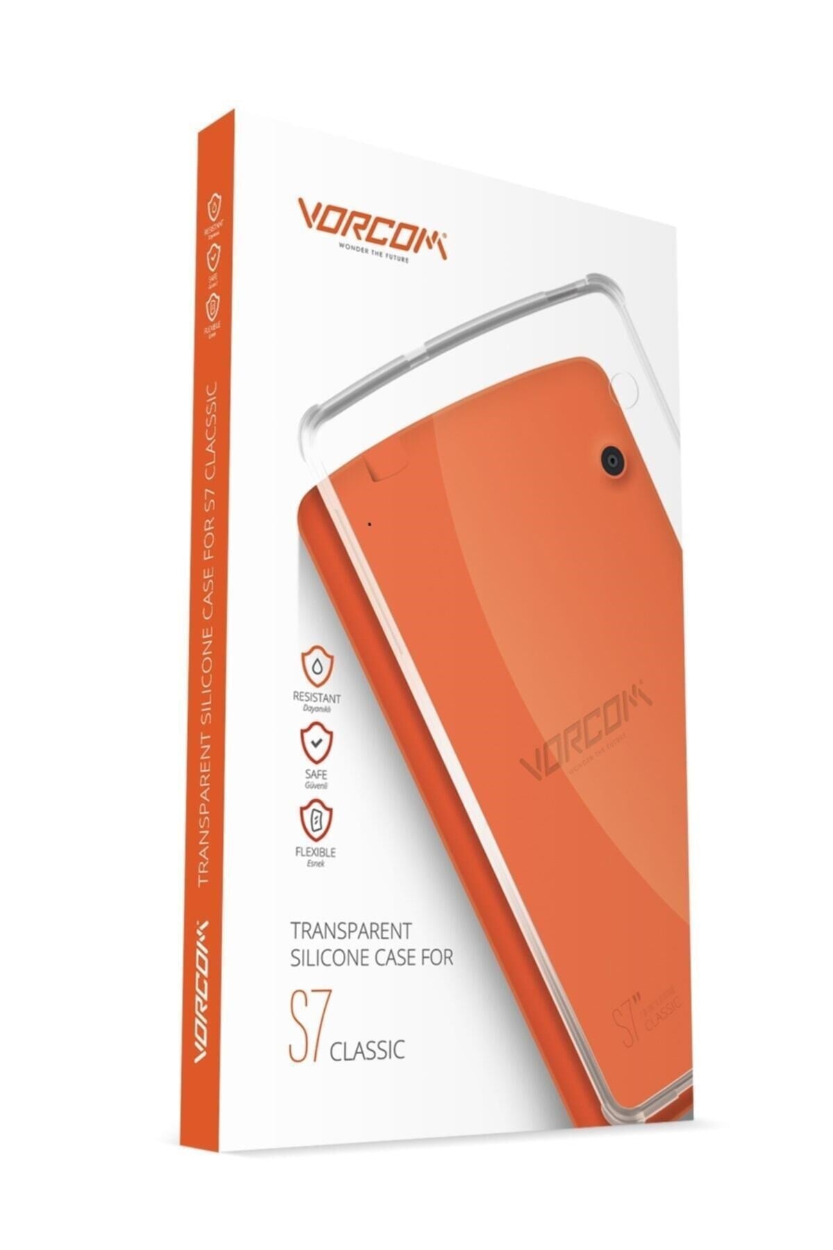 Vorcom S7 Tablet Uyumlu Şeffaf Kılıf Tablet Koruyucu