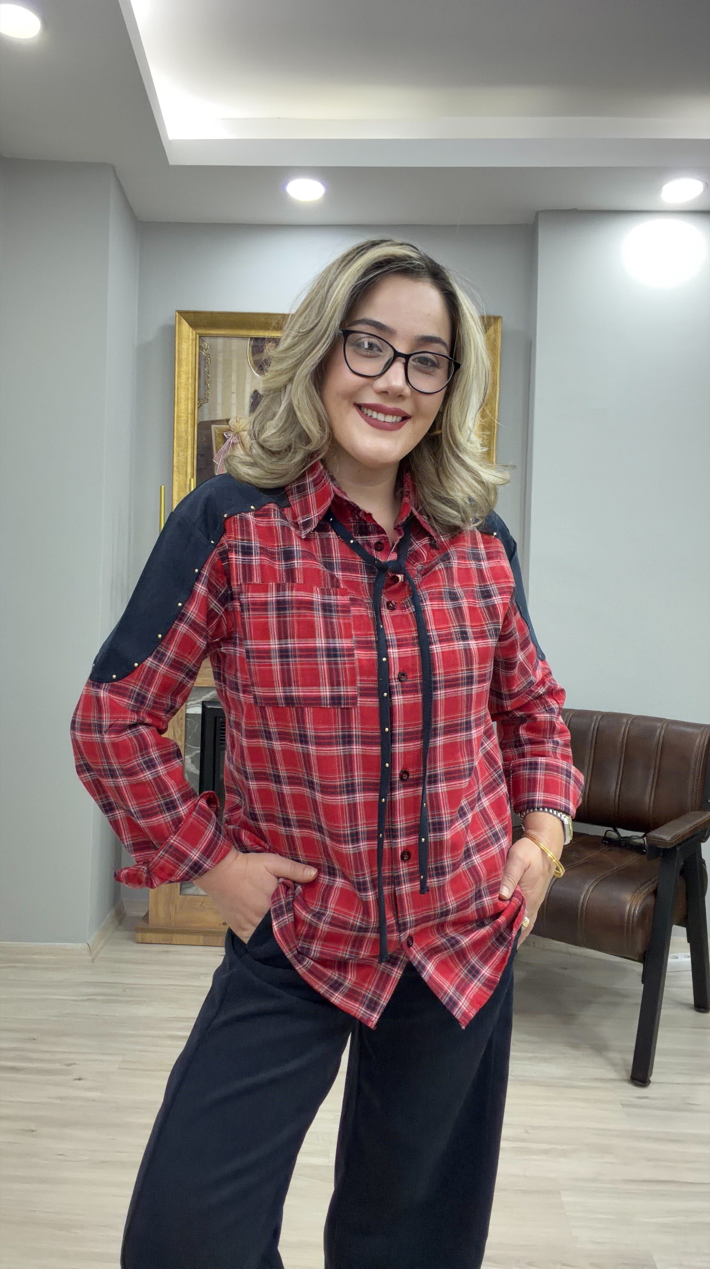 EKOSELİ GÖMLEKLİ PANTOLON TAKIM LACİVERT