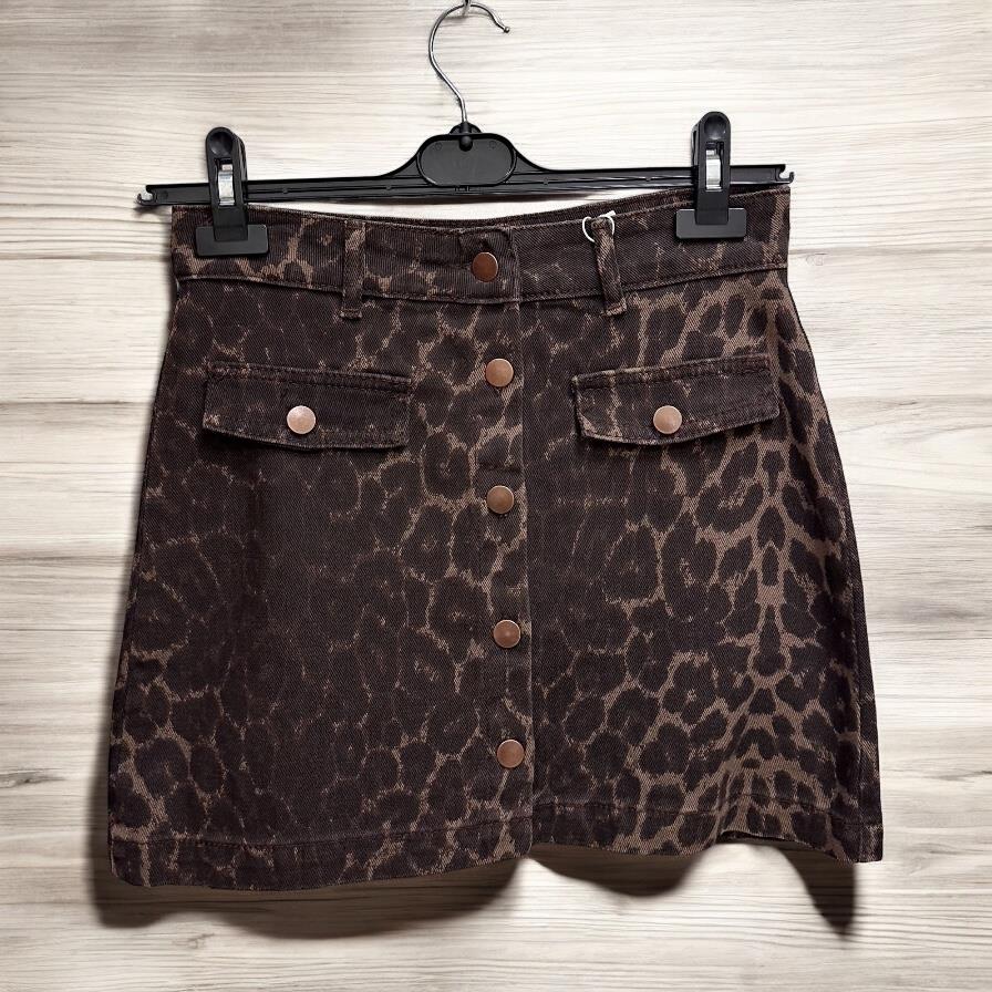 KAHVE LEOPAR ETEK