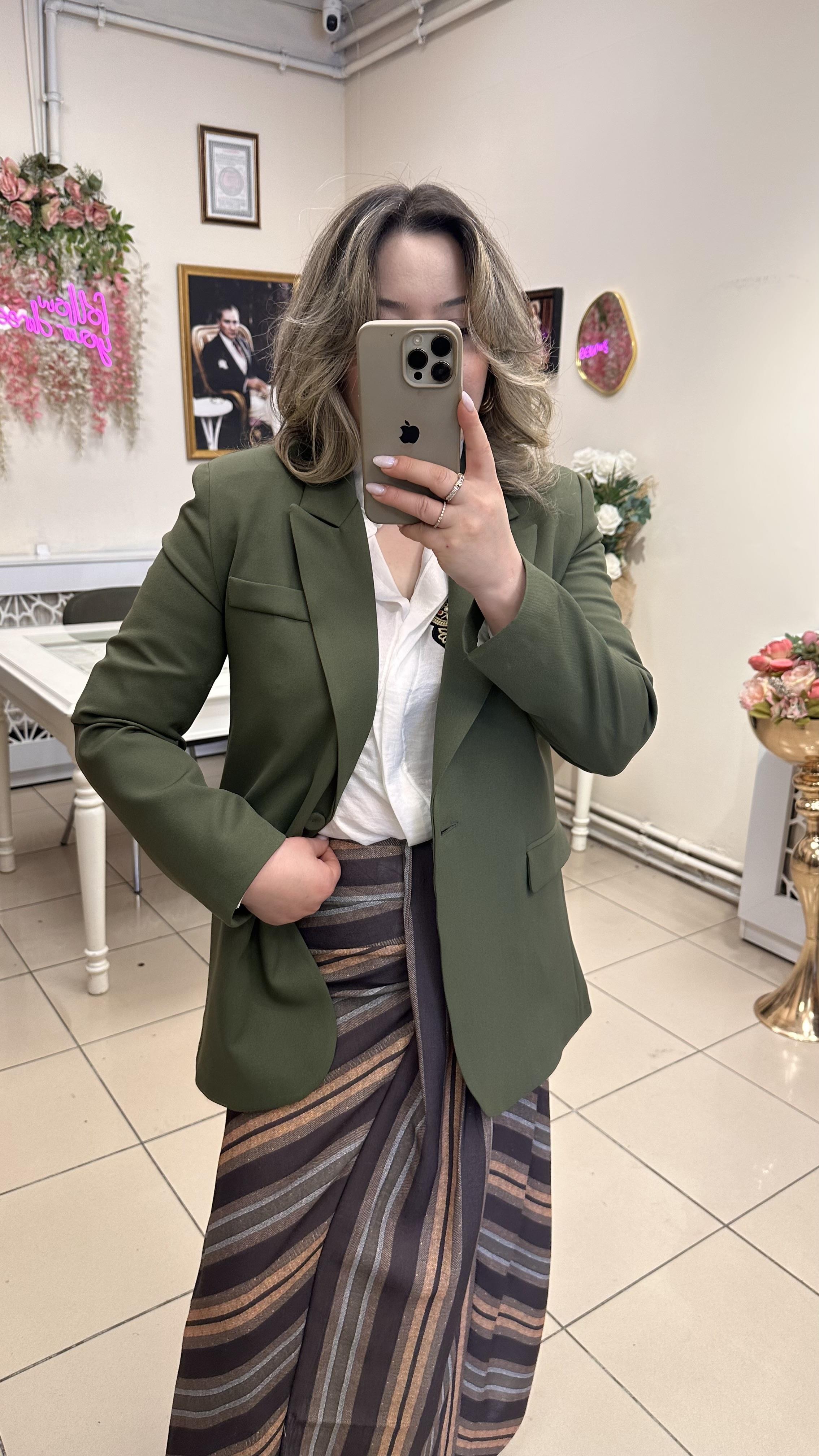 QUZU MARKA BLAZER CEKET HAKİ