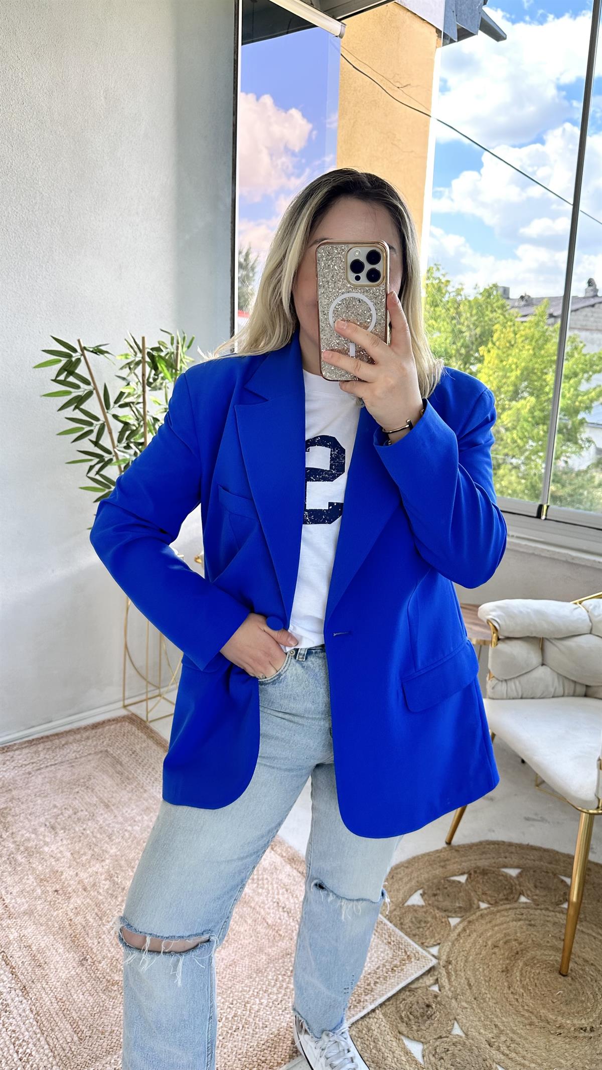 Saks Blazer Ceket