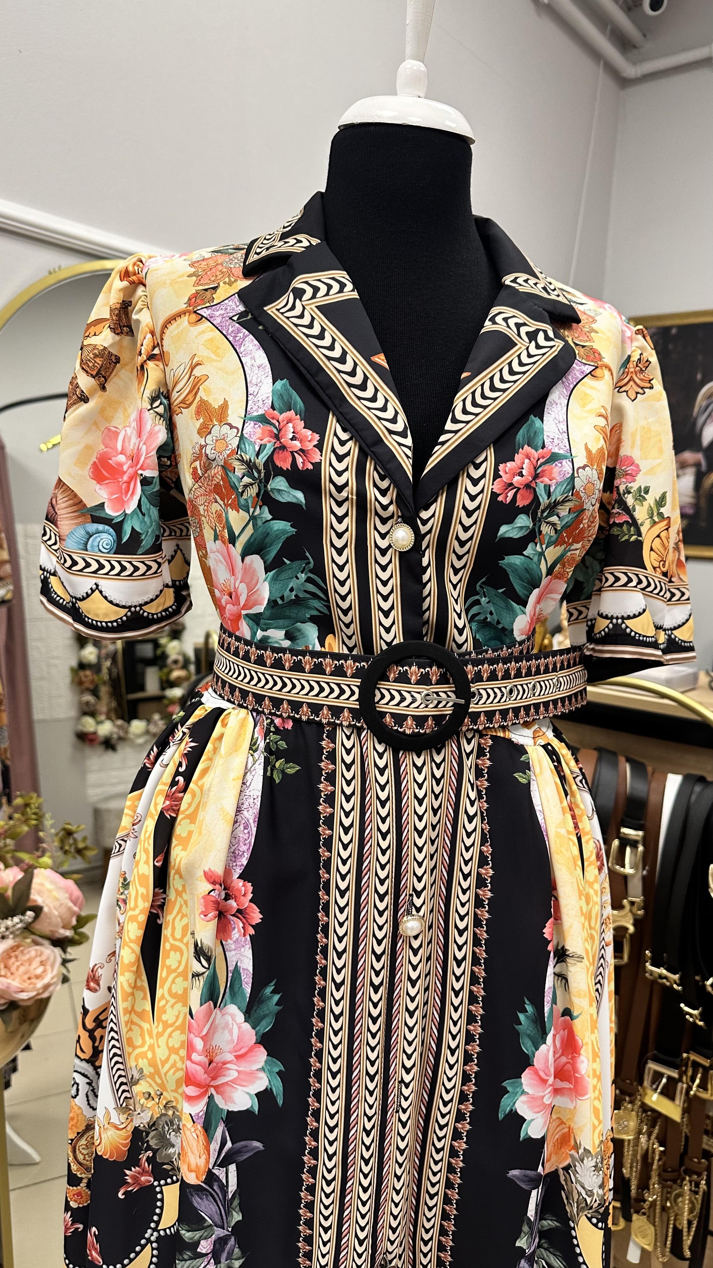 SATEN ZİMMERMAN MODEL KEMERLİ ELBİSE