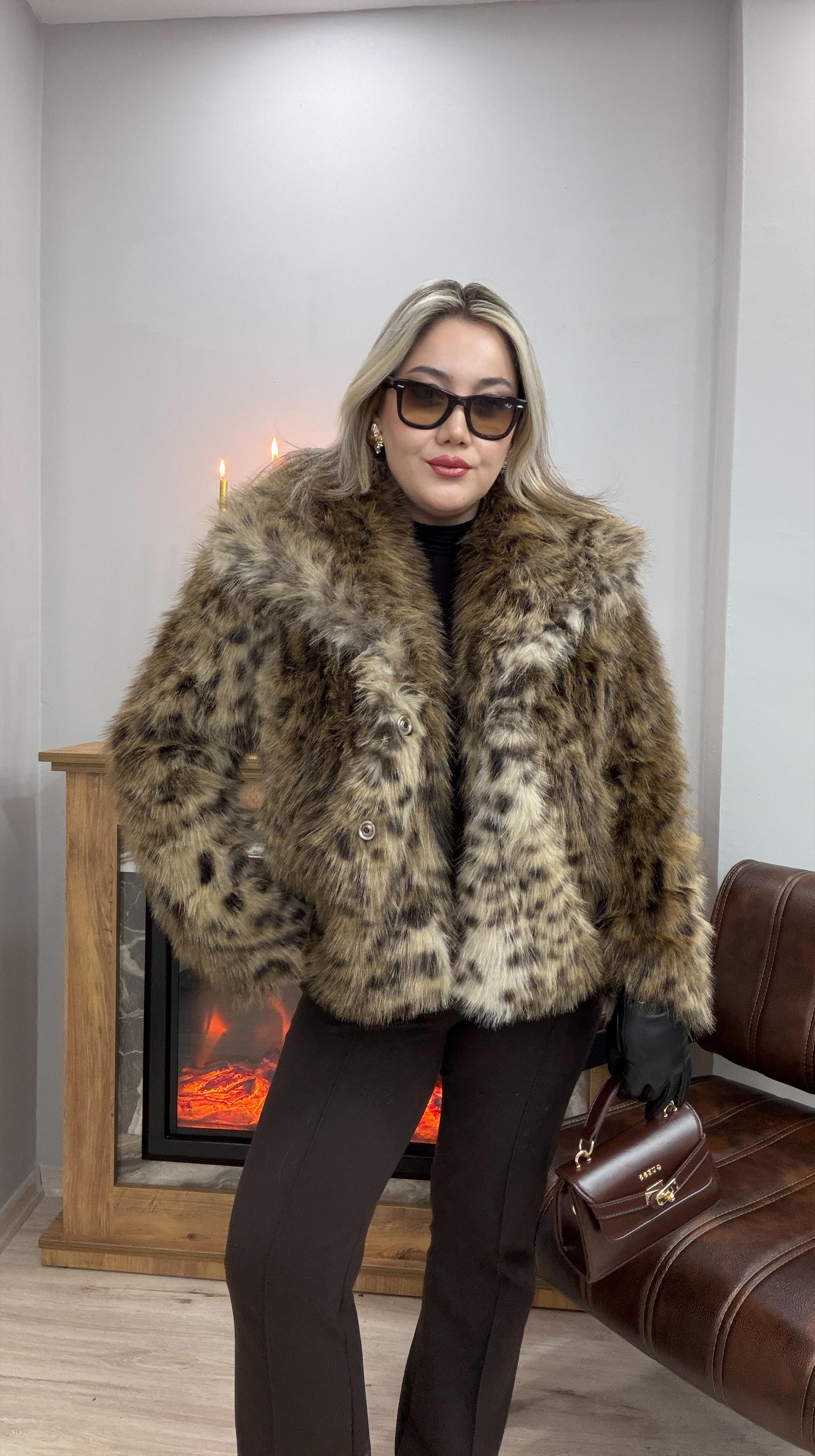 SUNİ KÜRK MONT LEOPAR 