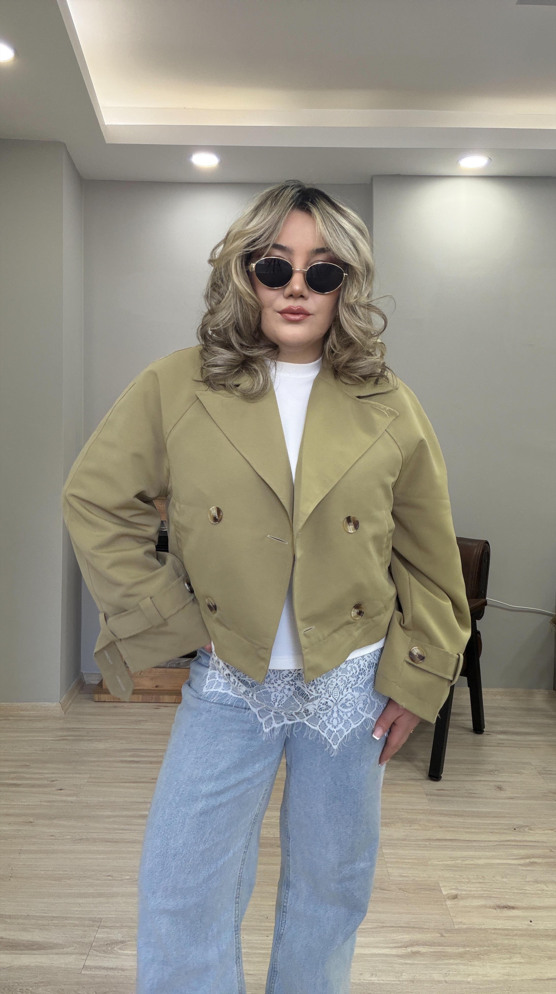 TAŞ CROP TRENÇKOT