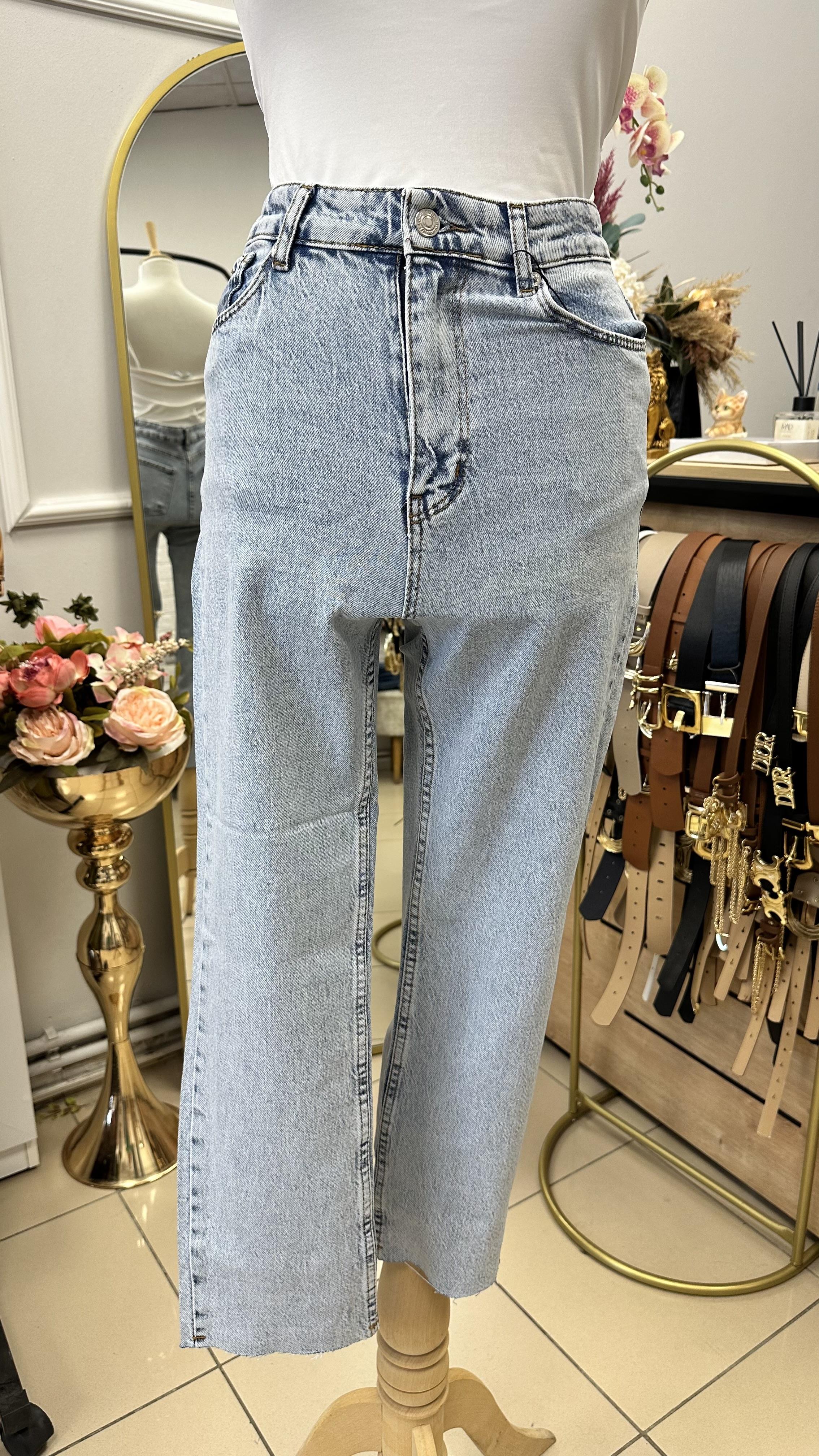 ZR BUZ MAVİ BOYFİT JEAN