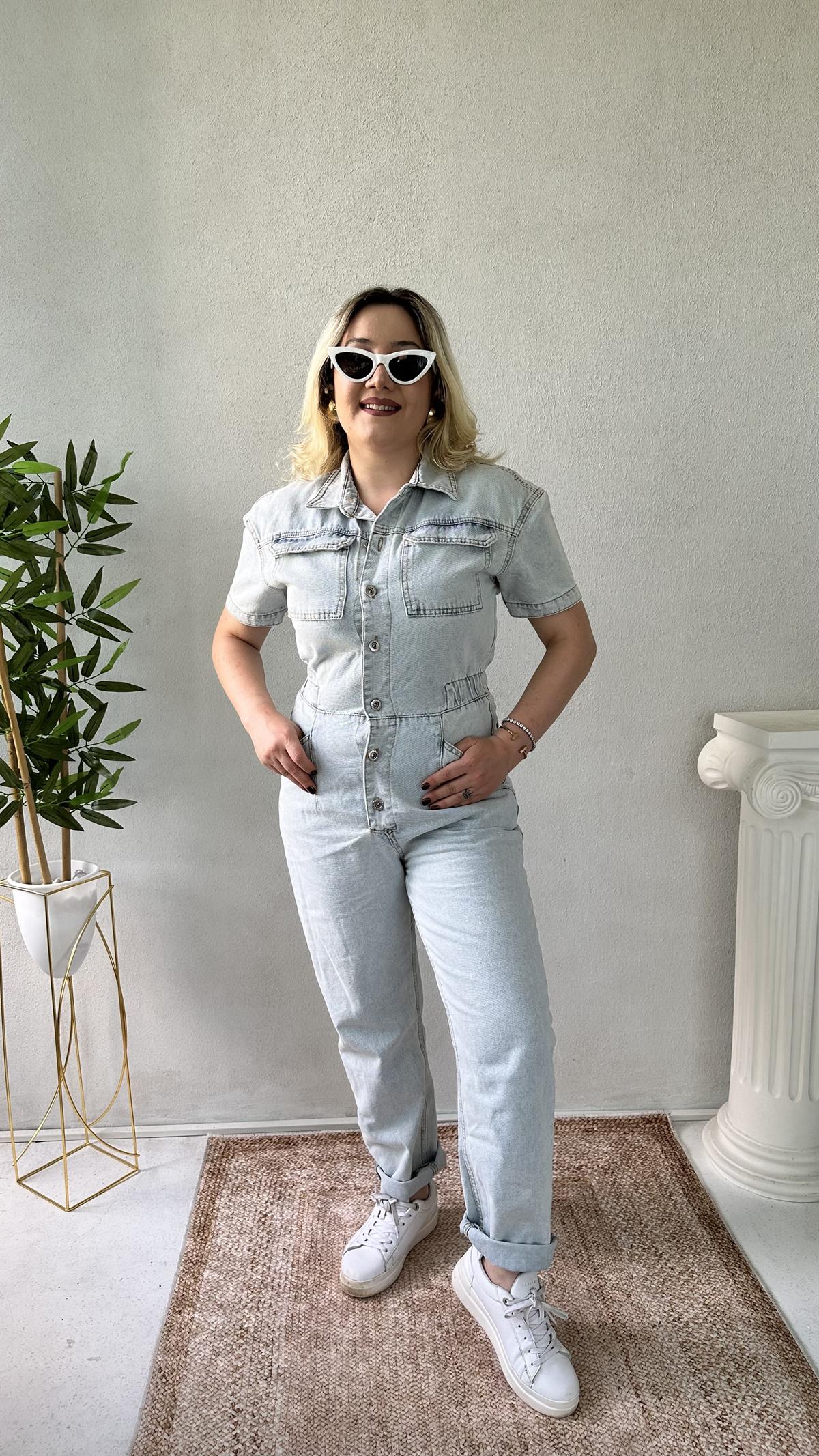 Açık Mavi Jean Tulum