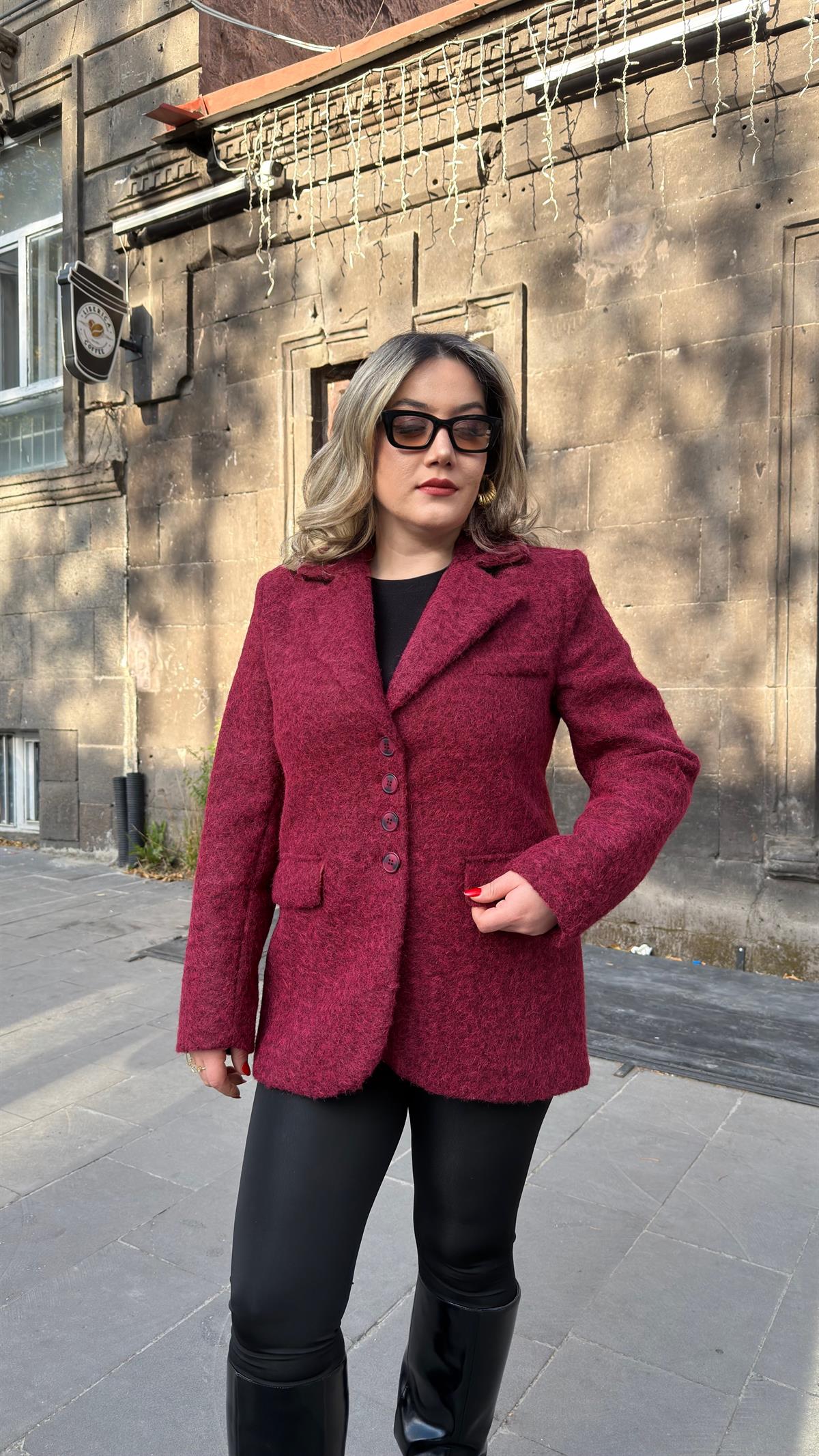 BUKLET BLAZER CEKET BORDO