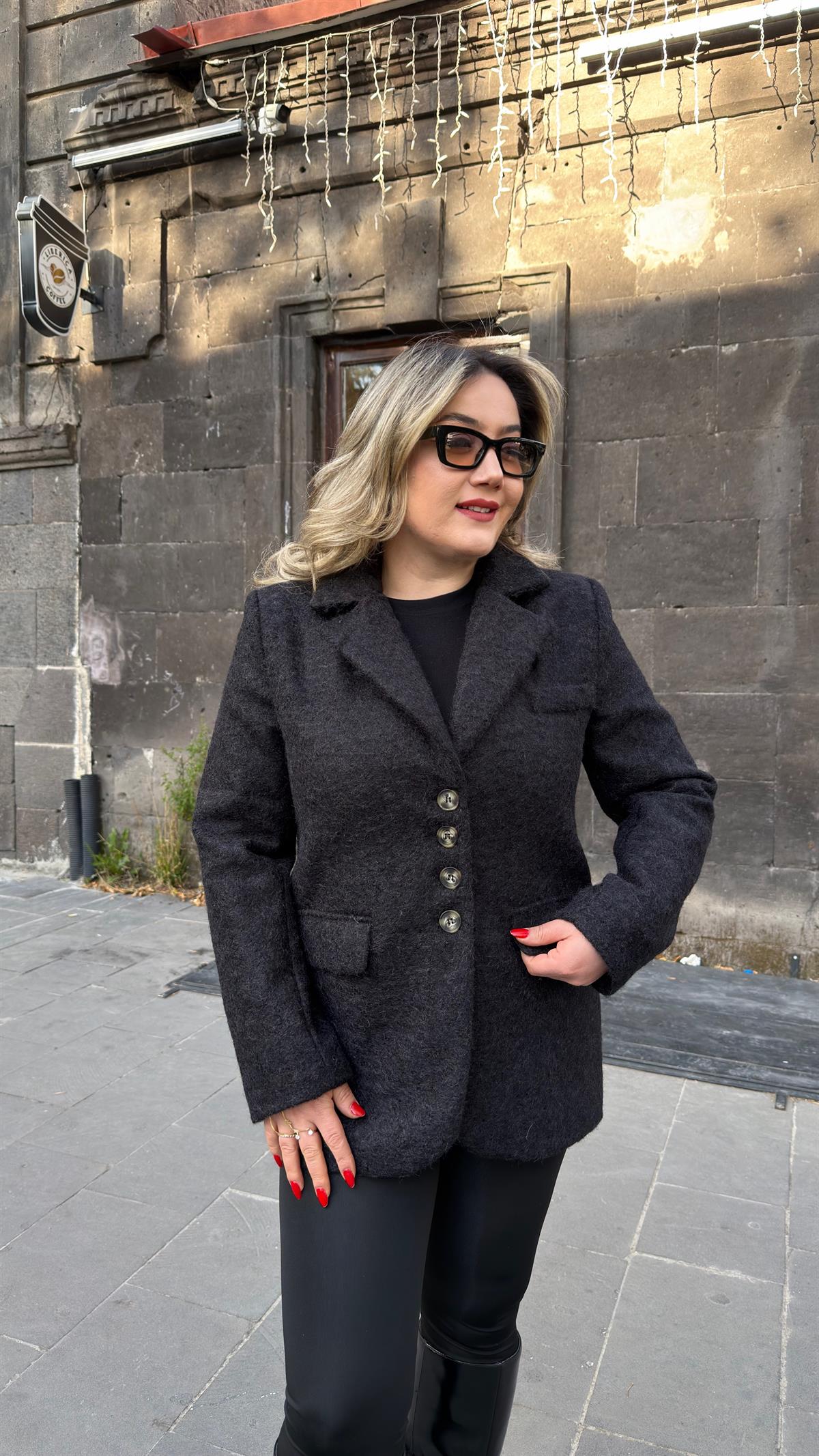 BUKLET BLAZER CEKET SİYAH