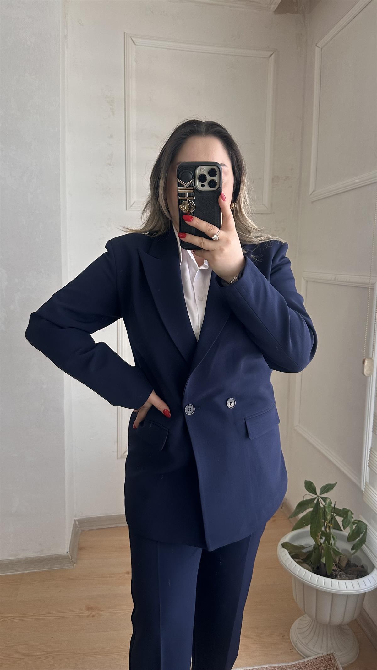 CARROT PANTOLONLU BLAZER CEKET TAKIM LACİVERT