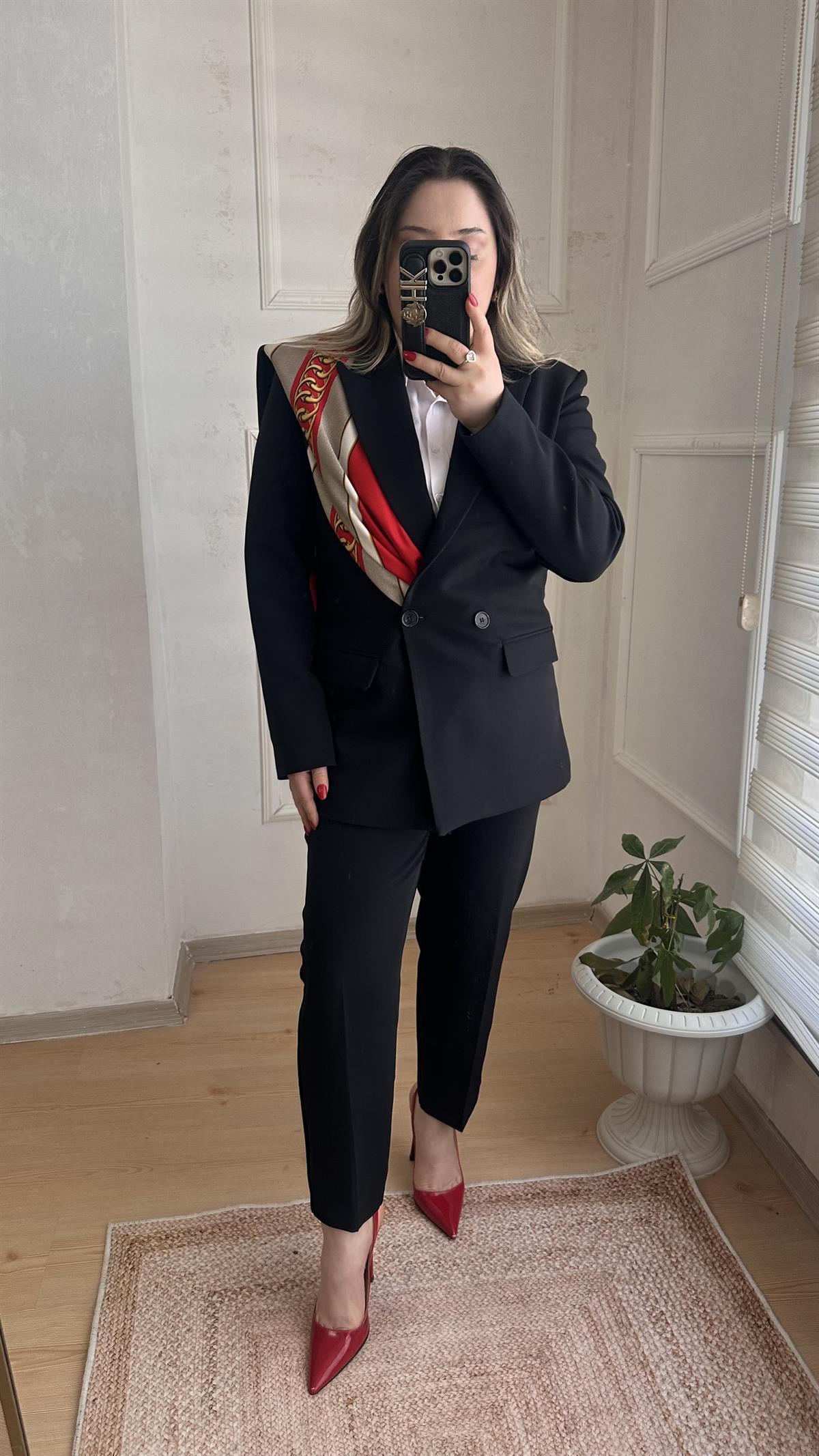 CARROT PANTOLONLU BLAZER CEKET TAKIM SİYAH