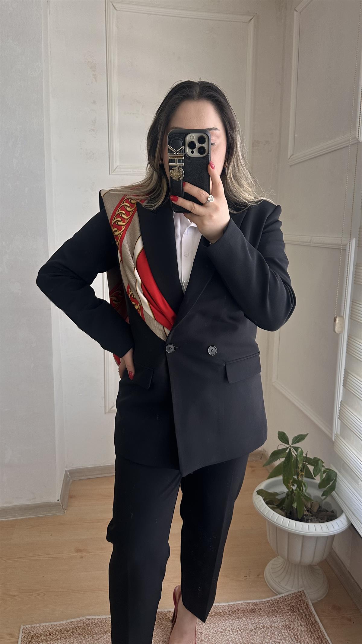 CARROT PANTOLONLU BLAZER CEKET TAKIM SİYAH
