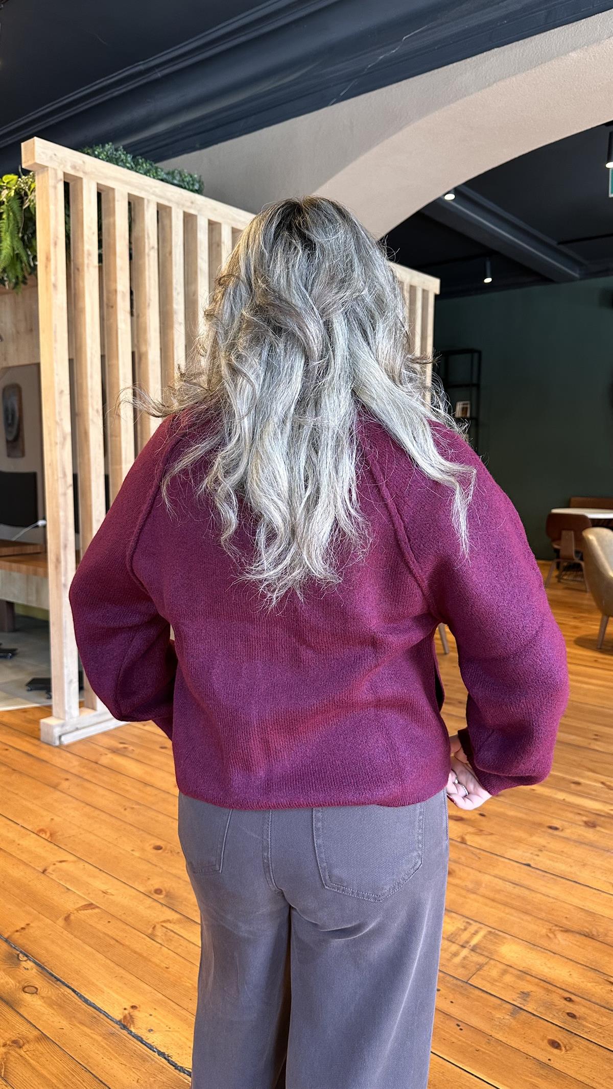 FERMUARLI BOMBER HIRKA BORDO