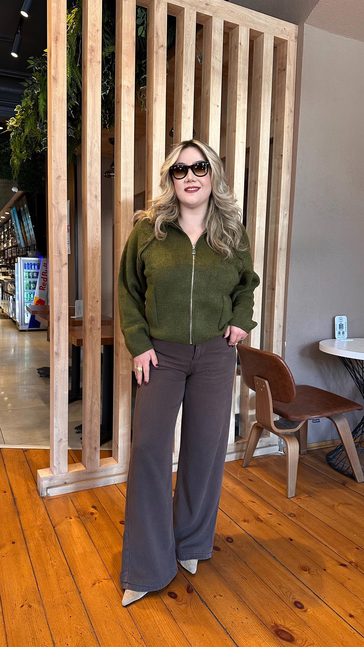 FERMUARLI BOMBER HIRKA YEŞİL