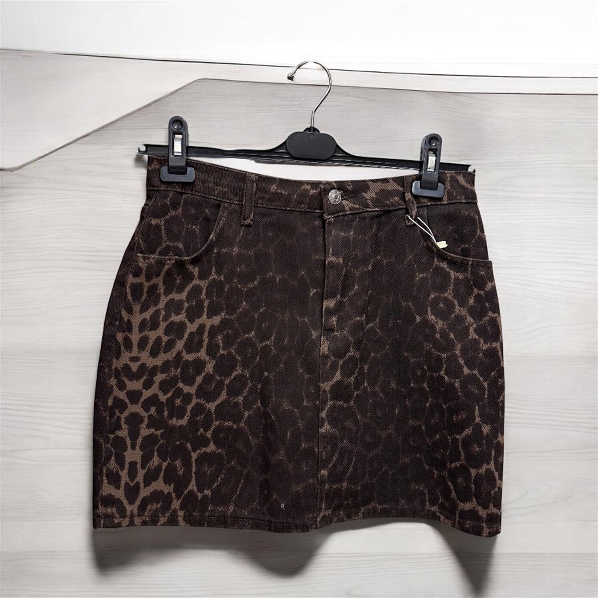 KAHVE LEOPAR ETEK