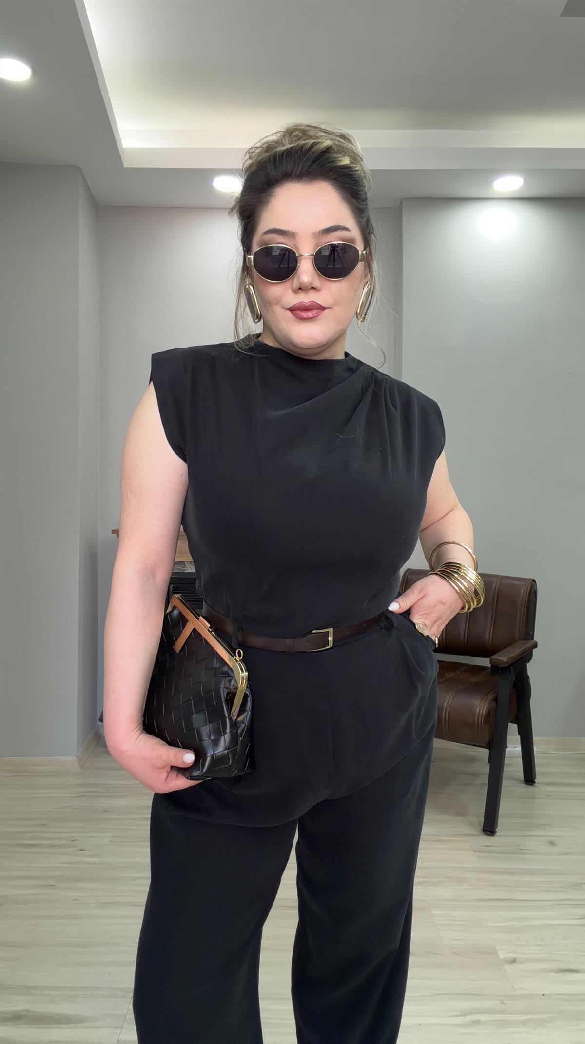 KEMERLİ AEROBİN TULUM SİYAH 