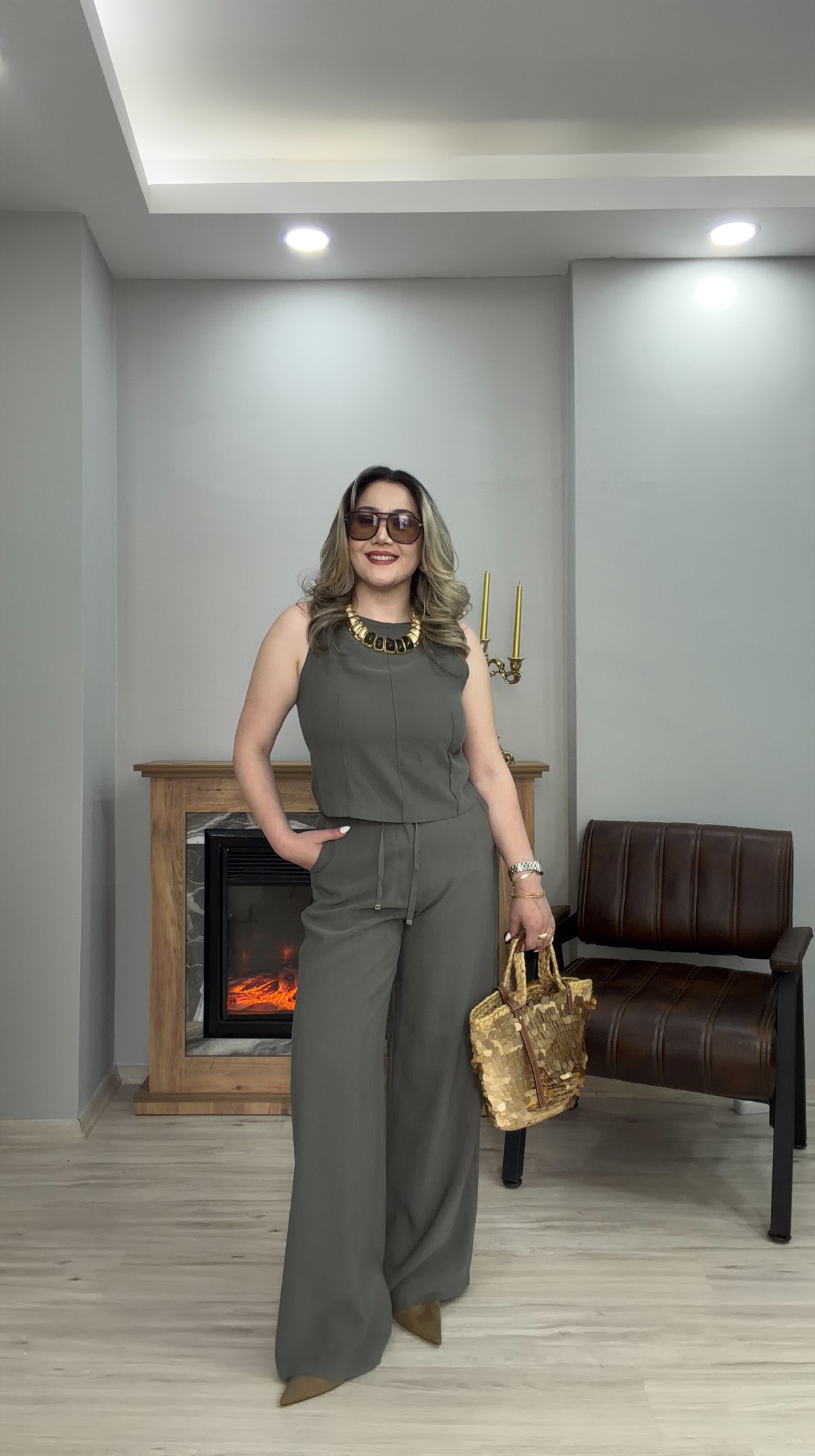 KOLSUZ BLUZ KETEN TAKIM HAKİ