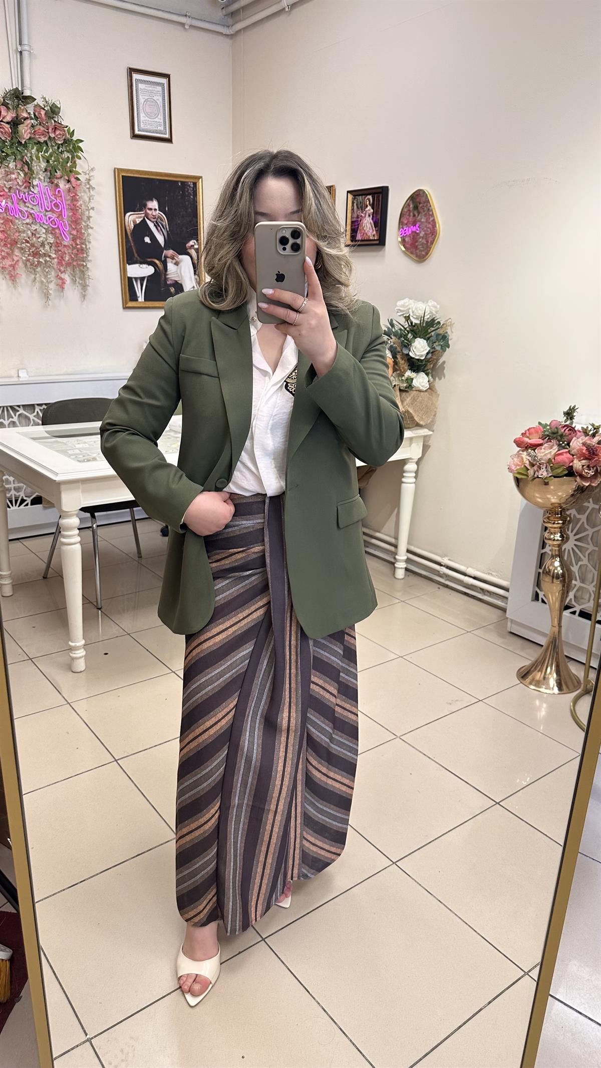 QUZU MARKA BLAZER CEKET HAKİ