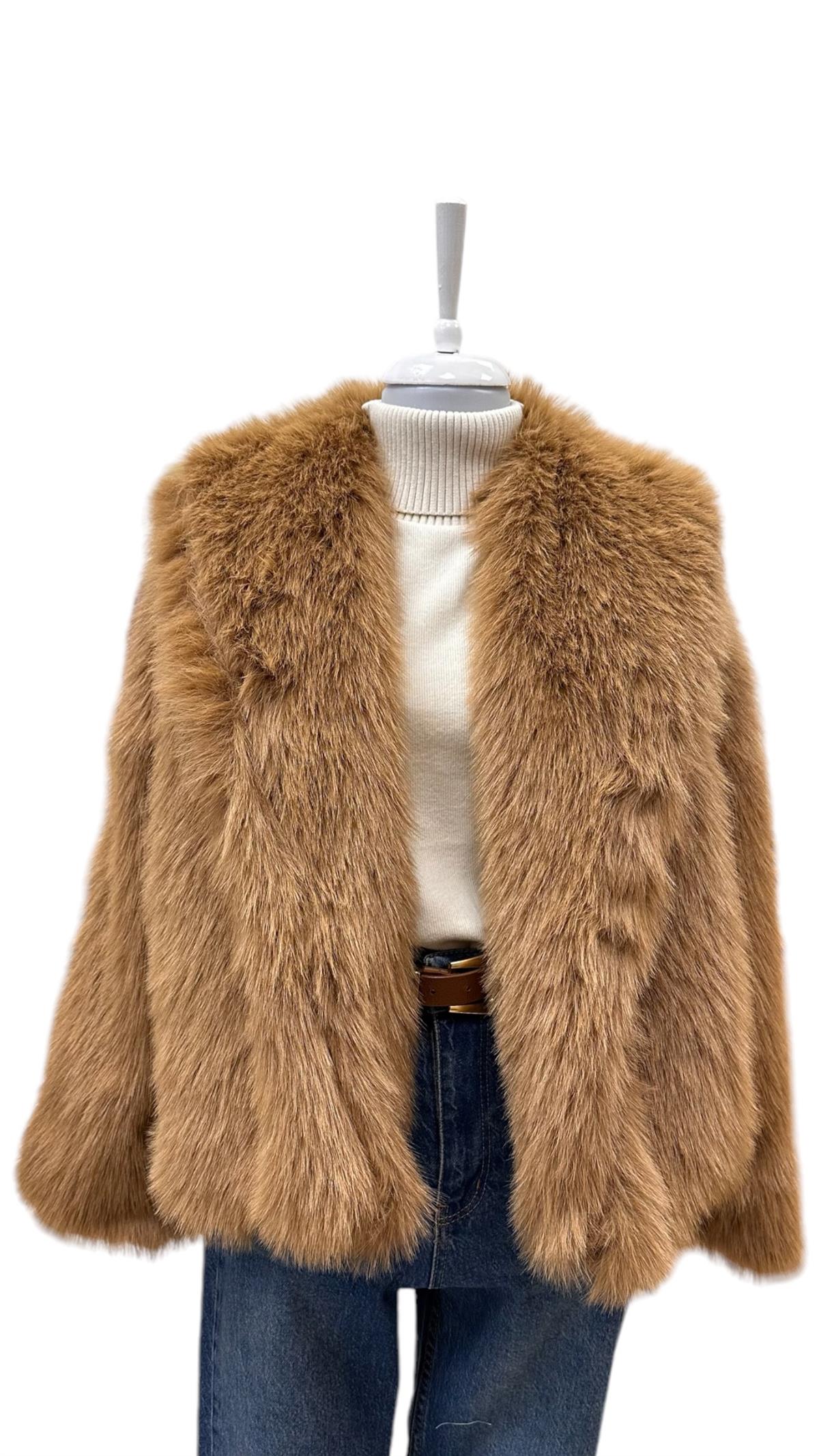 SUNİ KÜRK KABAN CAMEL HK COLLETION