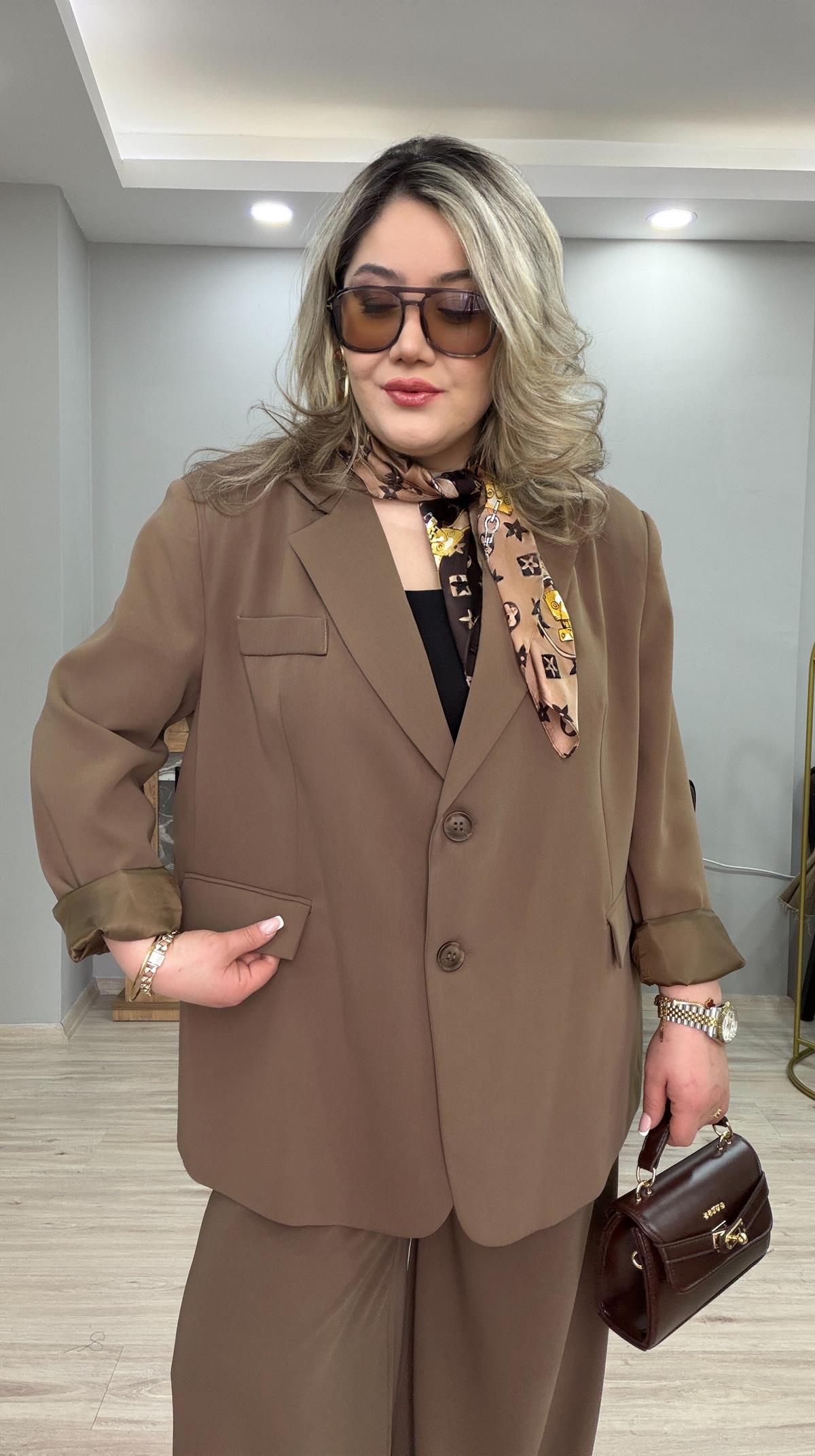 VATKALI OVERSİZE BLAZER CEKET HAKİ