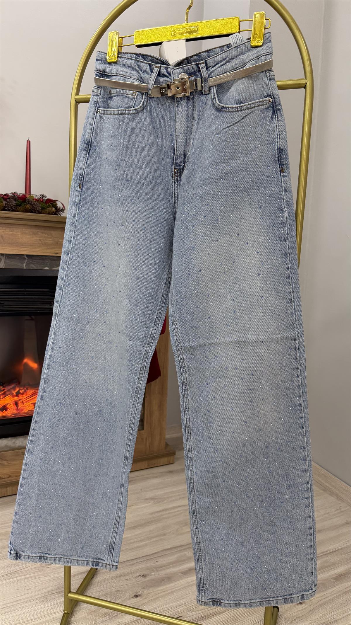 YÜKSEK BEL TAŞLI WİDELEG JEAN 