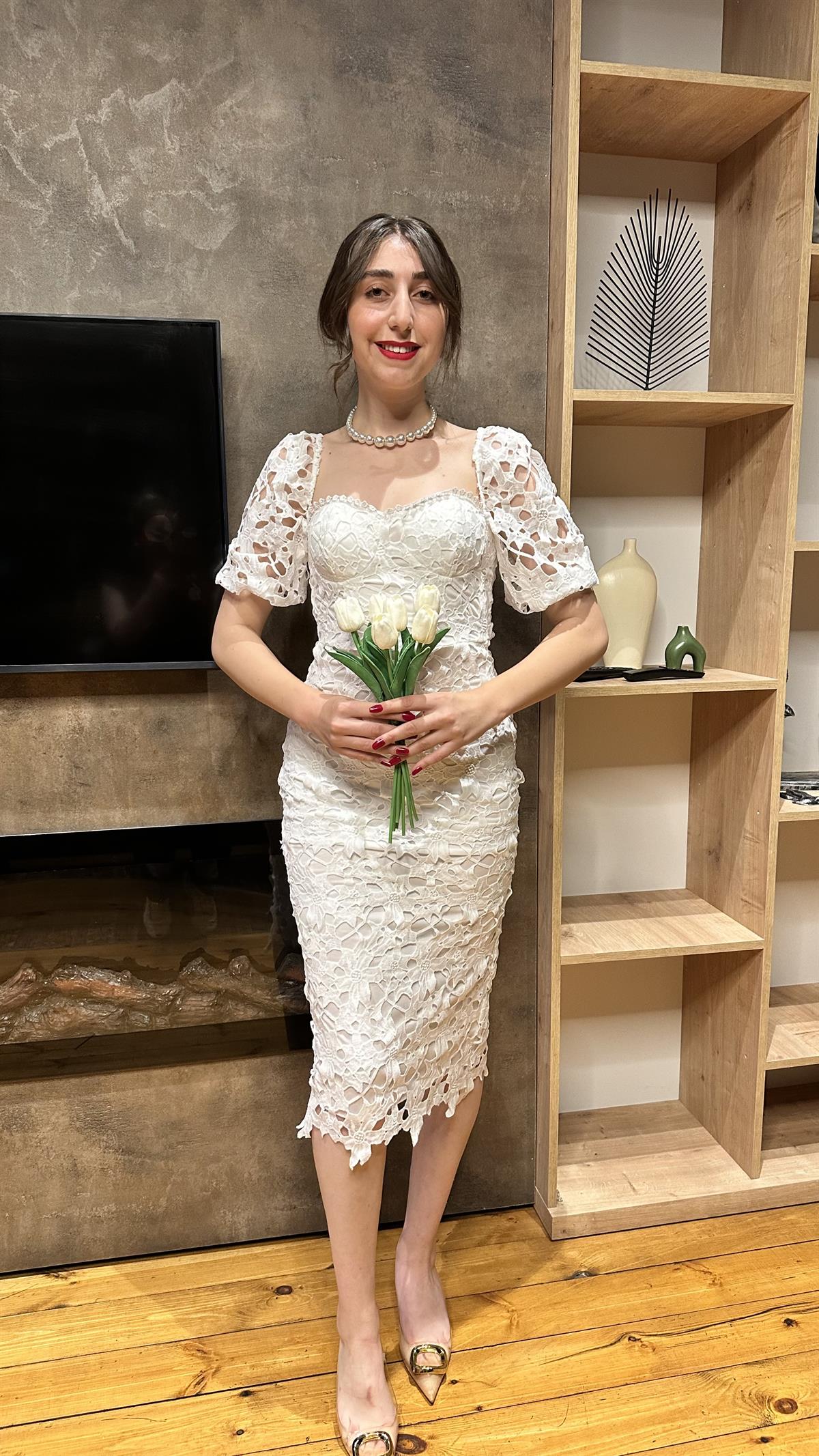 ZARİNA DANTEL ELBİSE