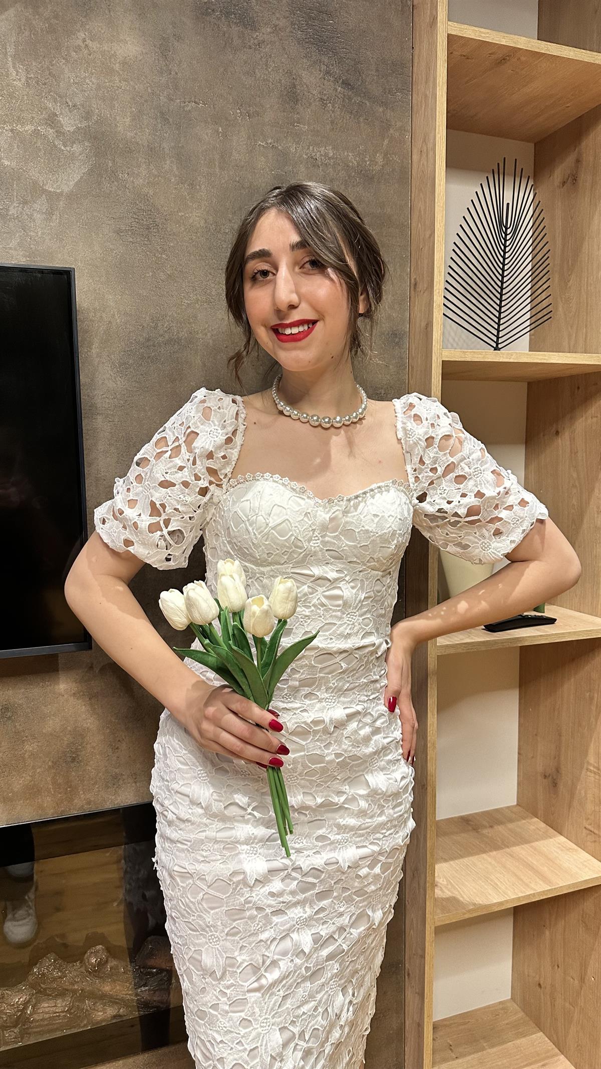 ZARİNA DANTEL ELBİSE