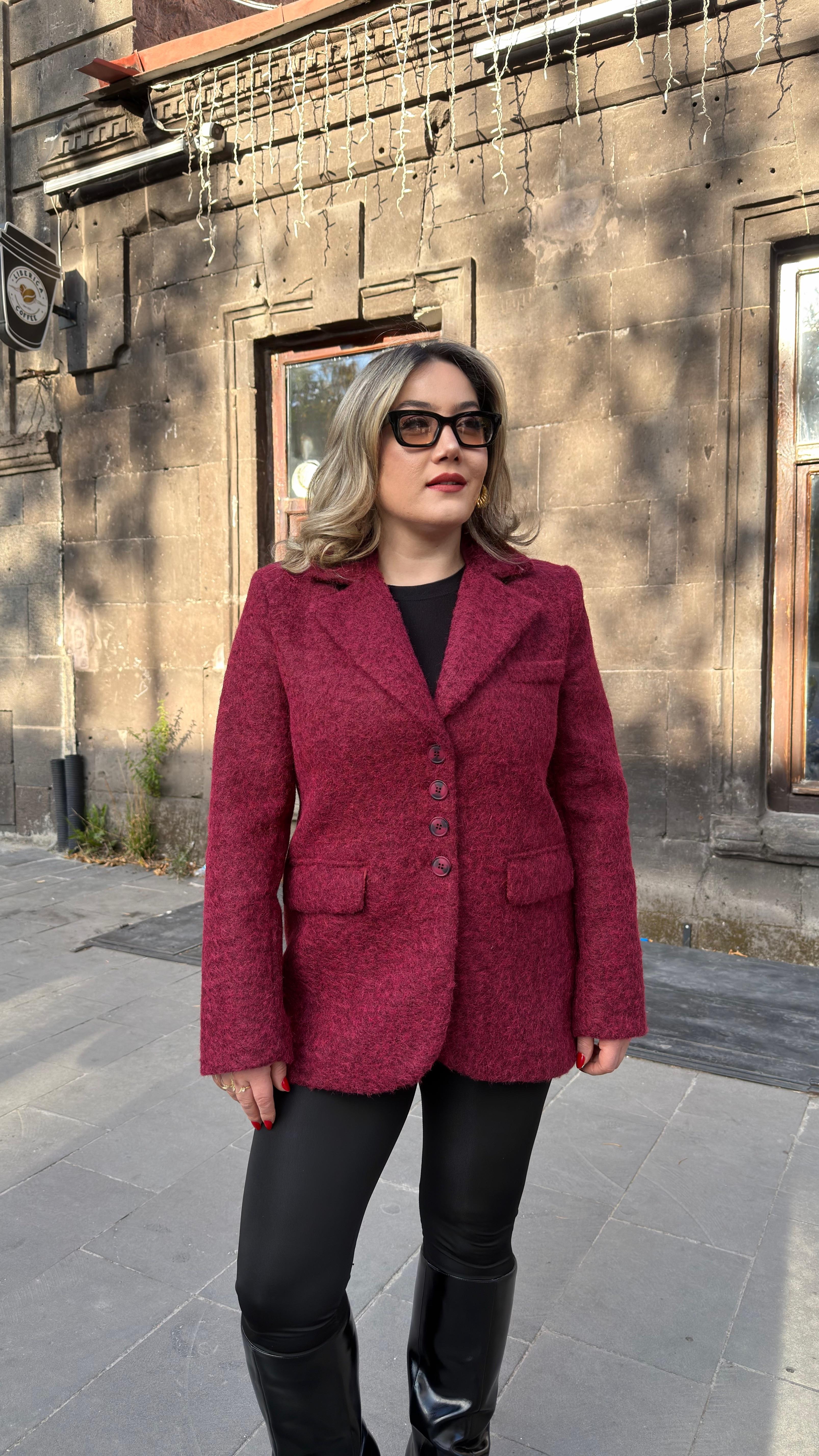 BUKLET BLAZER CEKET BORDO