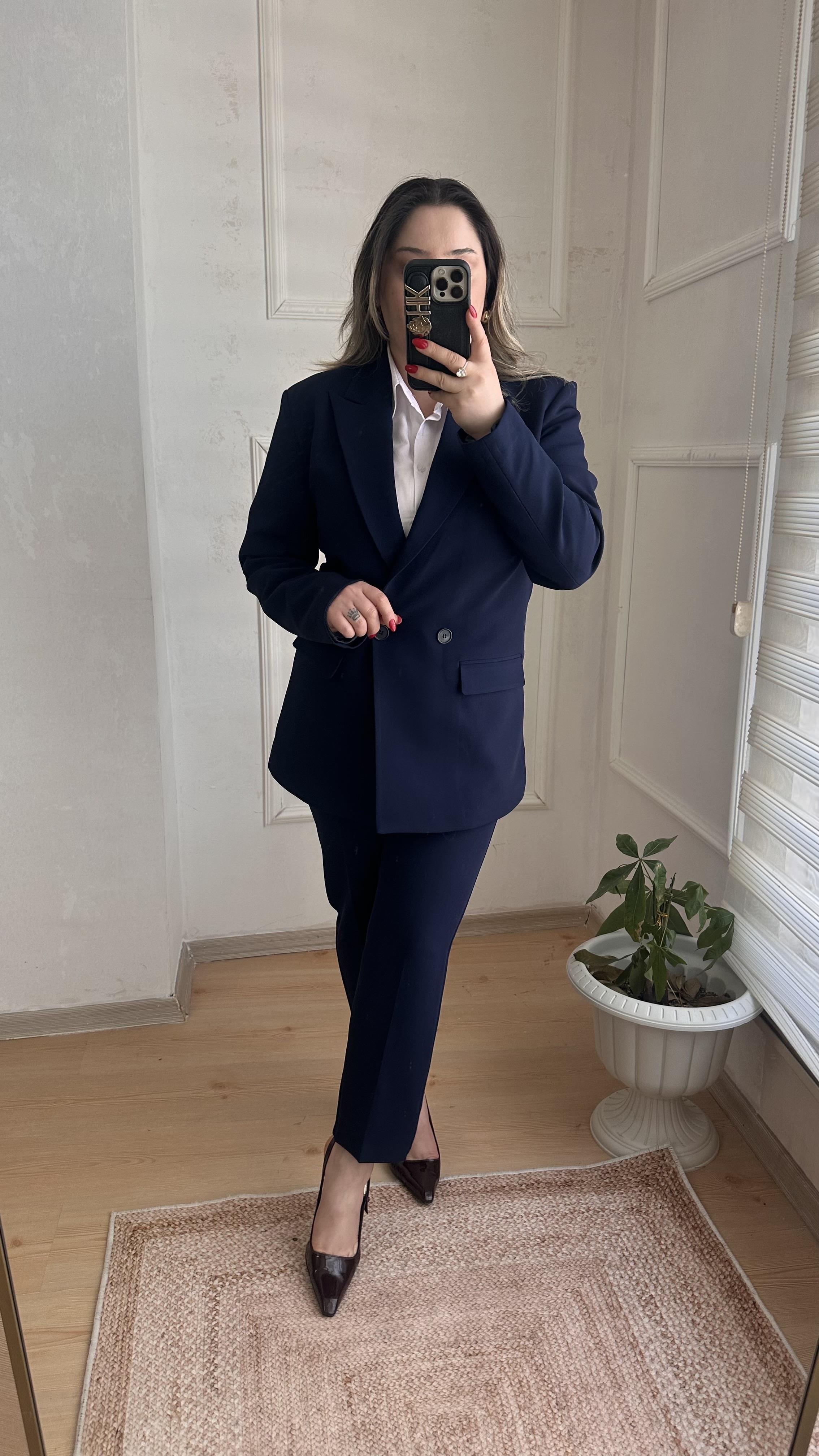 CARROT PANTOLONLU BLAZER CEKET TAKIM LACİVERT