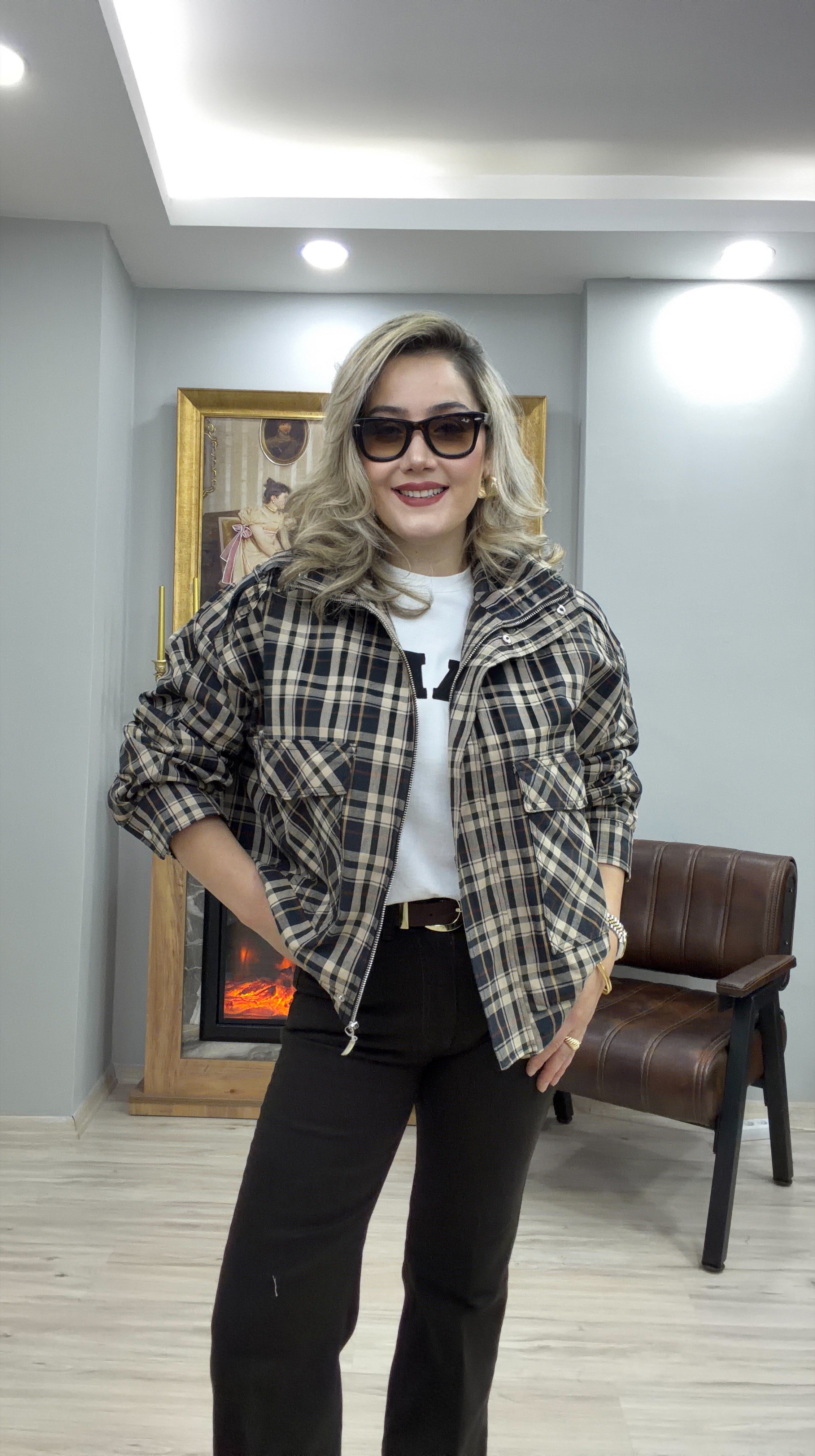 EKOSE DESEN BOMBER CEKET
